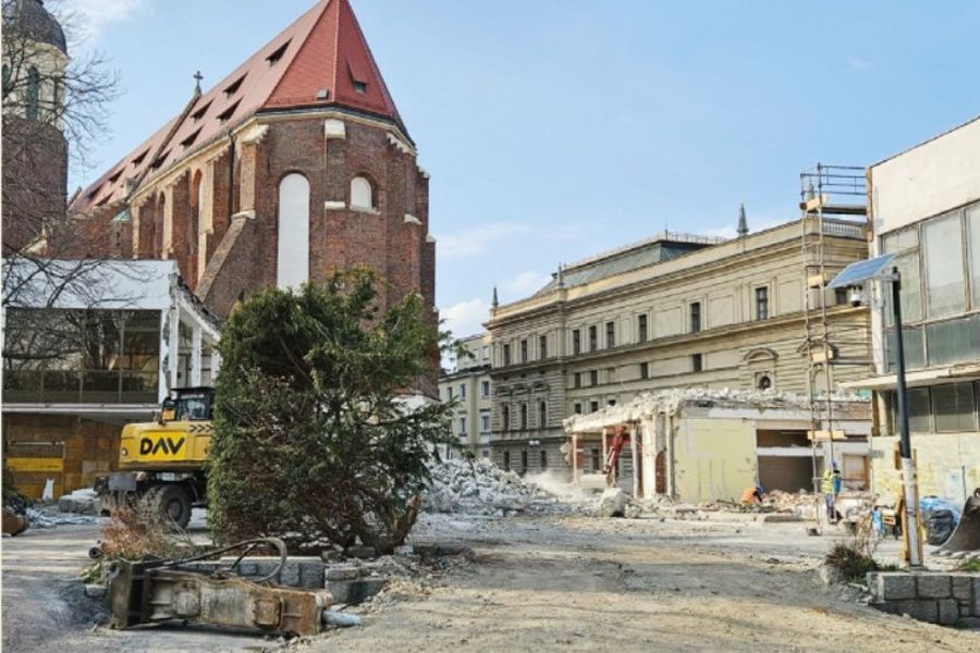 Nowe centrum Opawy w miejscu Slezanki. Archeolodzy odkryli ślady dawnej zabudowy